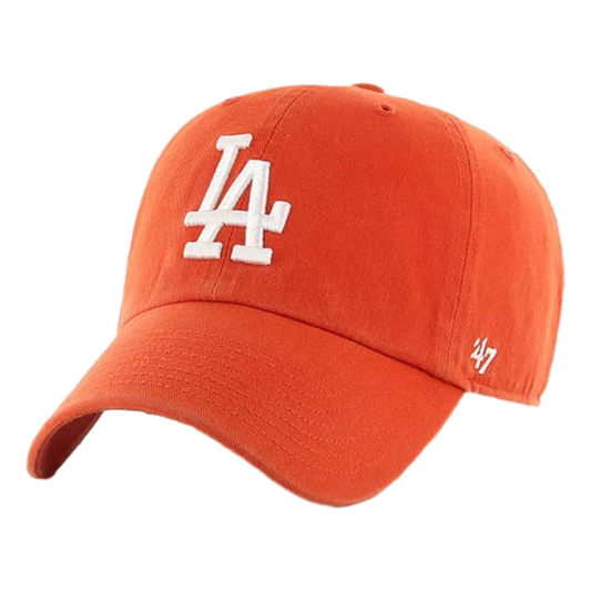 '47 Clean Up Los Angeles Dodgers Orange Adjustable Hat