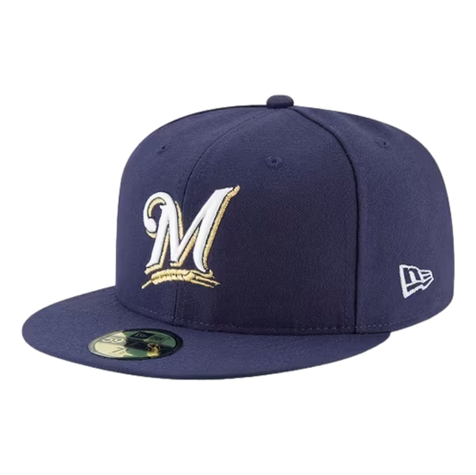 NE Mil Brewers Navy 59FIFTY Fitted Hat