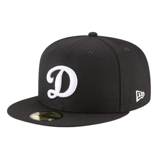 NE L.A. Dodgers Black Alternate Logo 59FIFTY Fitted Hat