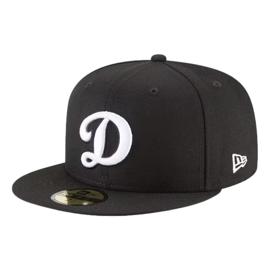 NE L.A. Dodgers Black Alternate Logo 59FIFTY Fitted Hat