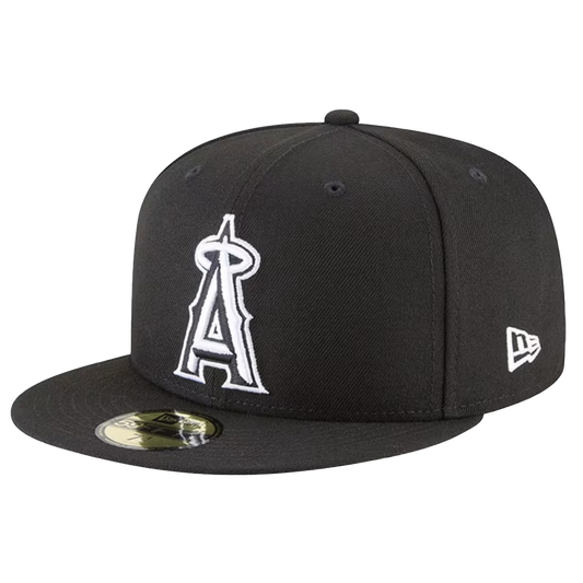 NE L.A. Angels 59FIFTY Fitted Hat Black