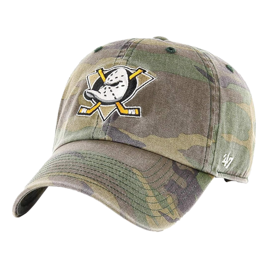 '47 Clean Up Anaheim Ducks Camo Adjustable Hat