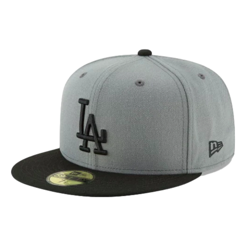 NE L.A. Dodgers Storm Gray Black 59FIFTY Fitted Hat