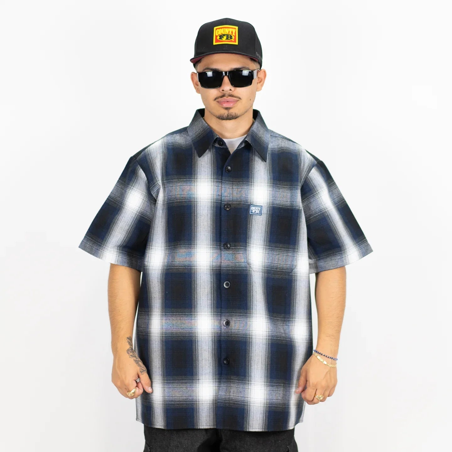 FB County Checkered Short Sleeve Flannel