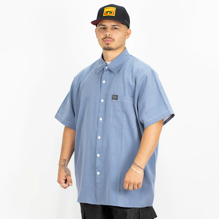 FB County Men's Chambray Short Sleeve Shirt