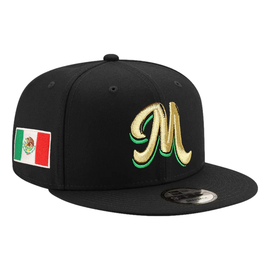 NE Mexico Serie Del Caribe M Black Gold 9Fifty Snapback