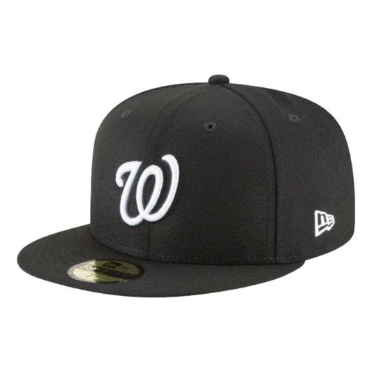 NE Was Nationals Black & White Collection 59FIFTY Fitted Hat